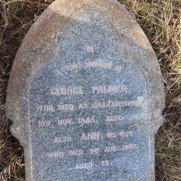 PALMER George -1885 &amp; Ann -1887