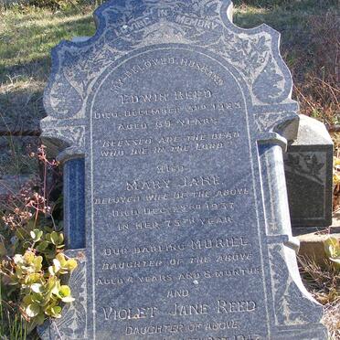 REED Edwin -1923 &amp; Mary Jane -1937 :: REED Muriel :: REED Violet Jane -1947