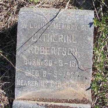 ROBERTSON Catherine 1911-1927