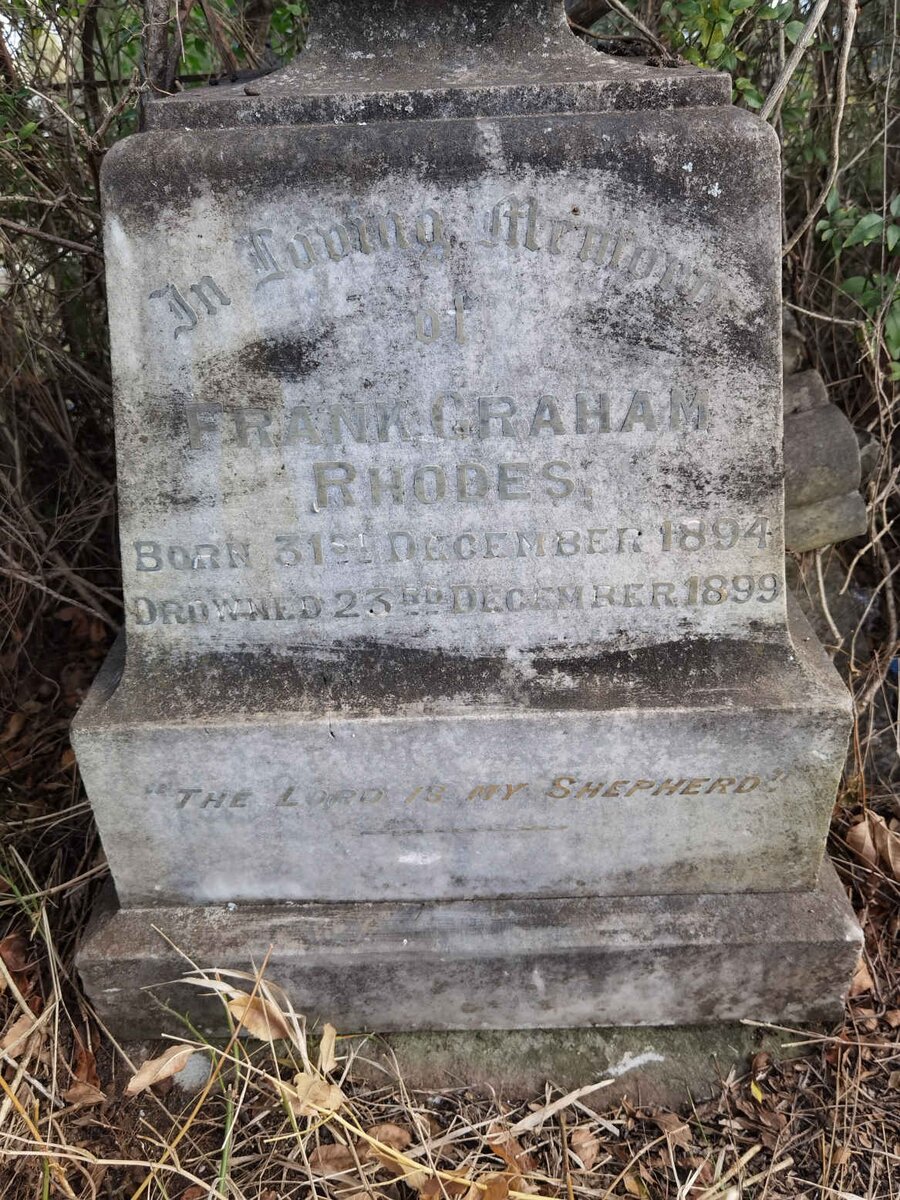 RHODES Frank Graham 1894-1899