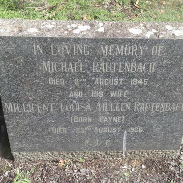 RAUTENBACH Michael -1945 &amp; Millicent Louisa Ailleen PAYNE -1966