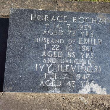 ROCHAT Horace -1939 &amp; Emily -1961 ::  LEVINGS Ivy nee ROCHAT -1947