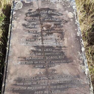 SCANLEN William -1854 &amp; Hanna -1856 :: SCANLEN Thomas Ross -1851