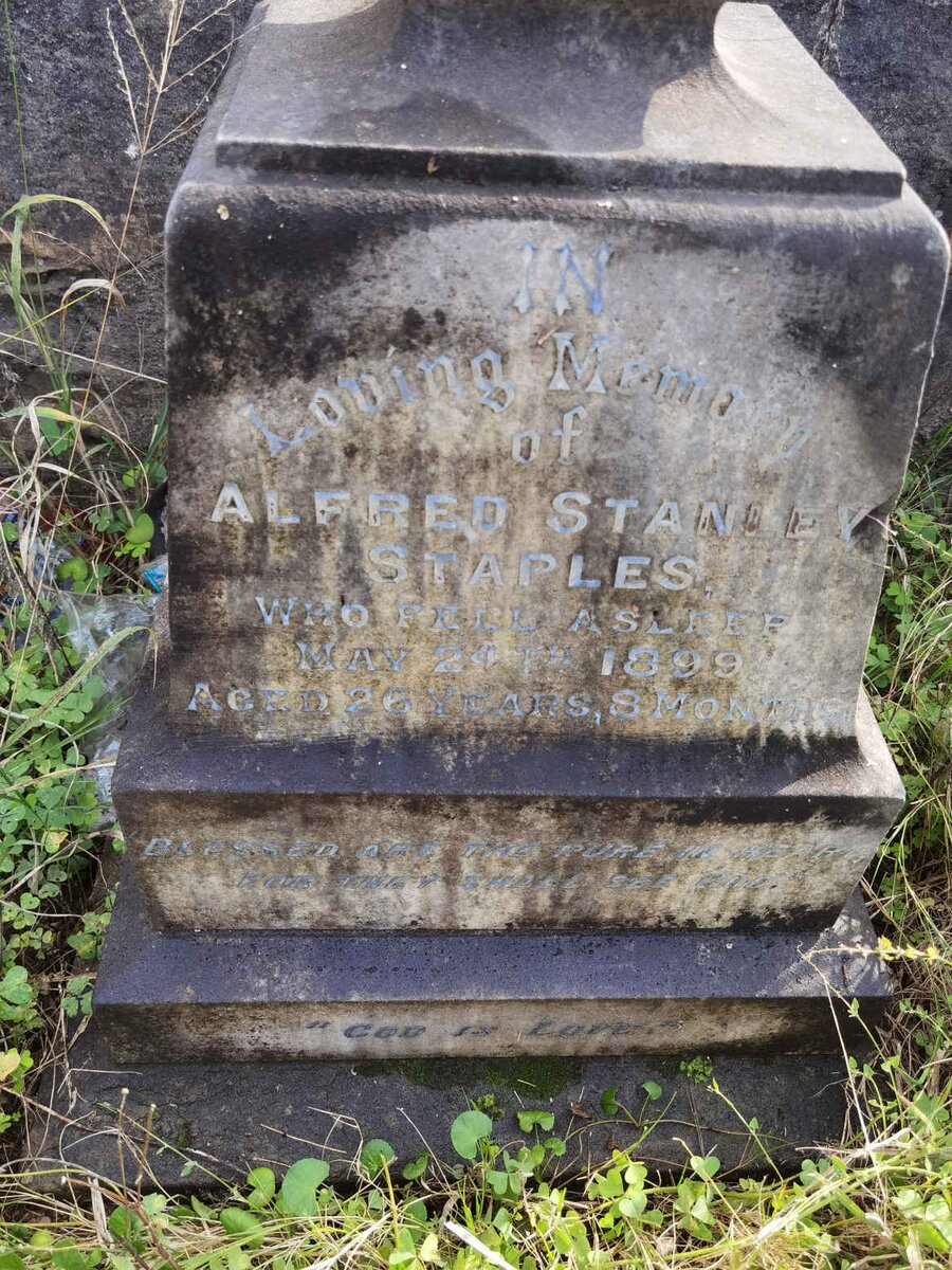 STAPLES Alfred Stanley -1899