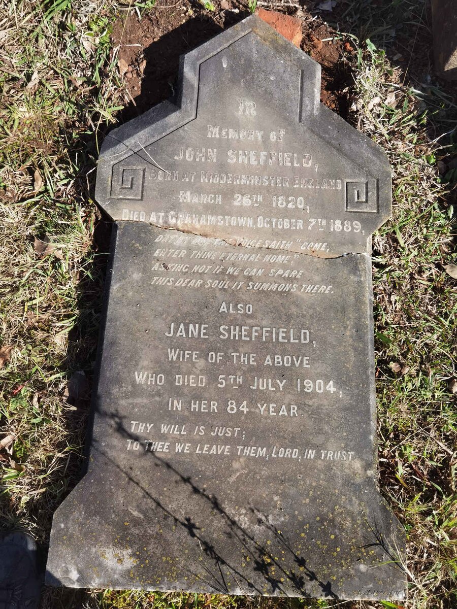 SHEFFIELD John 1820-1889 &amp; Jane -1904