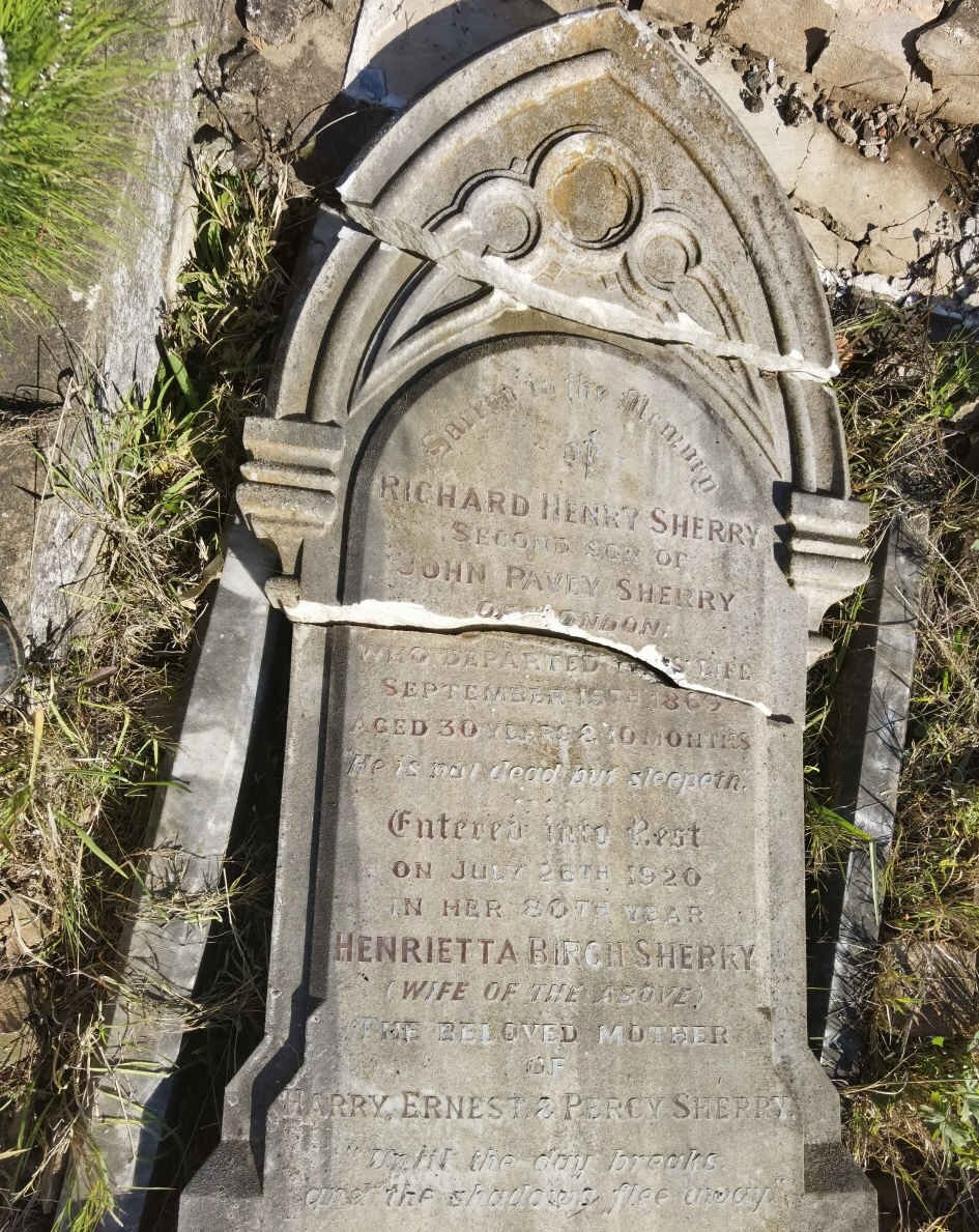 SHERRY Richard Henry -1869 &amp; Henrietta Birch -1920
