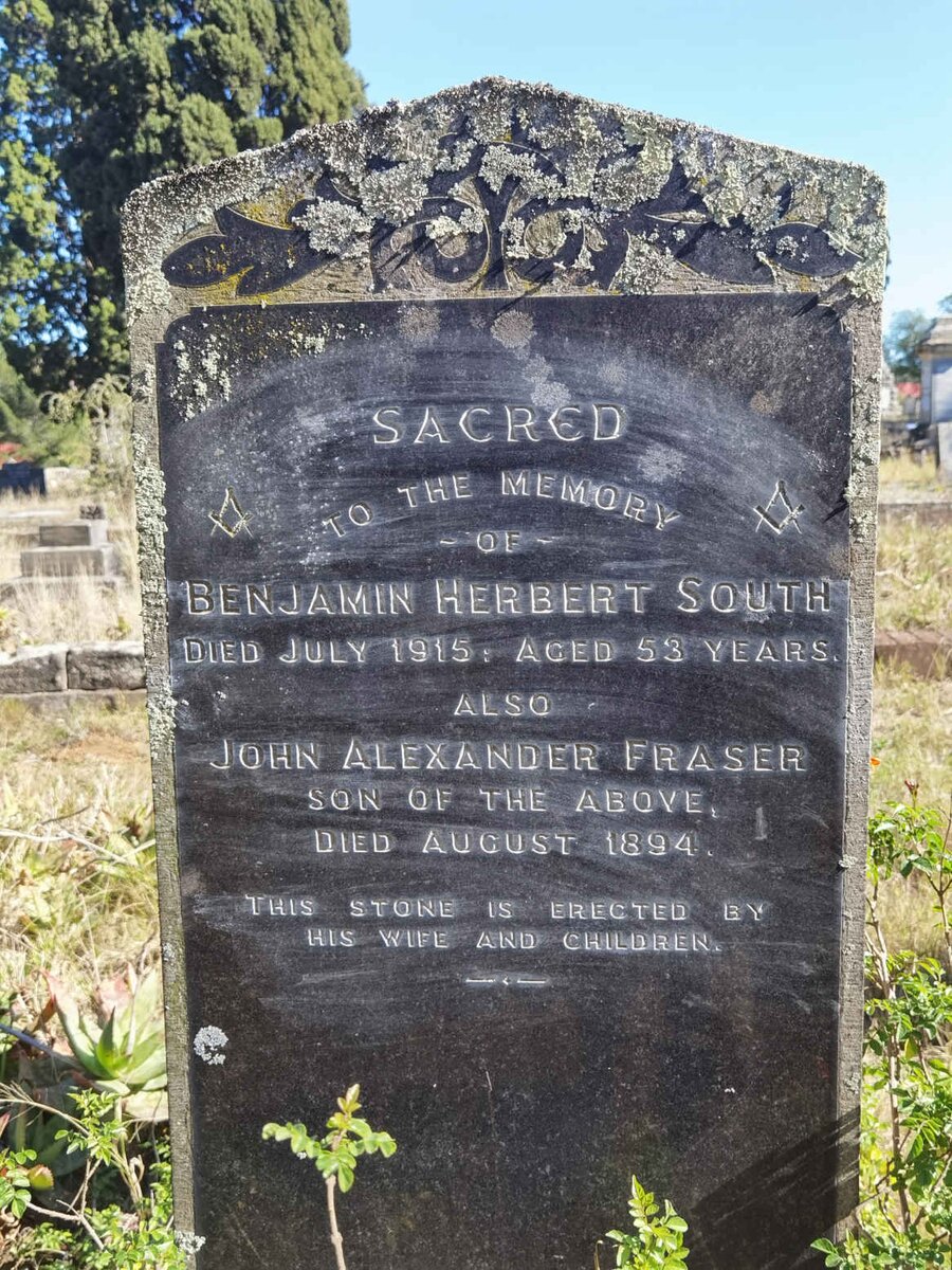 SOUTH Benjamin Herbert -1915 :: SOUTH John Alexander Fraser -1894