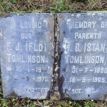 TOMLINSON S.G. 1890-1965 &amp; F.J. 1897-1970