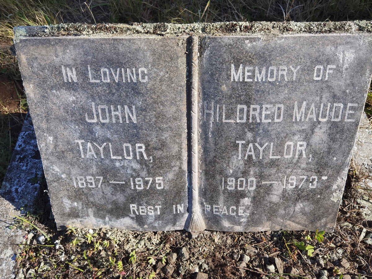 TAYLOR John 1897-1975 &amp; Hildred Maude 1900-1973