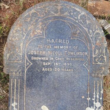 TOMLINSON Joseph Nicoll -1890