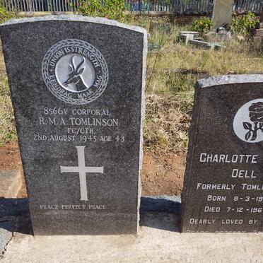 TOMLINSON R.M.A. -1945 :: DELL Charlotte Sarah formerly TOMLINSON 1901-1967