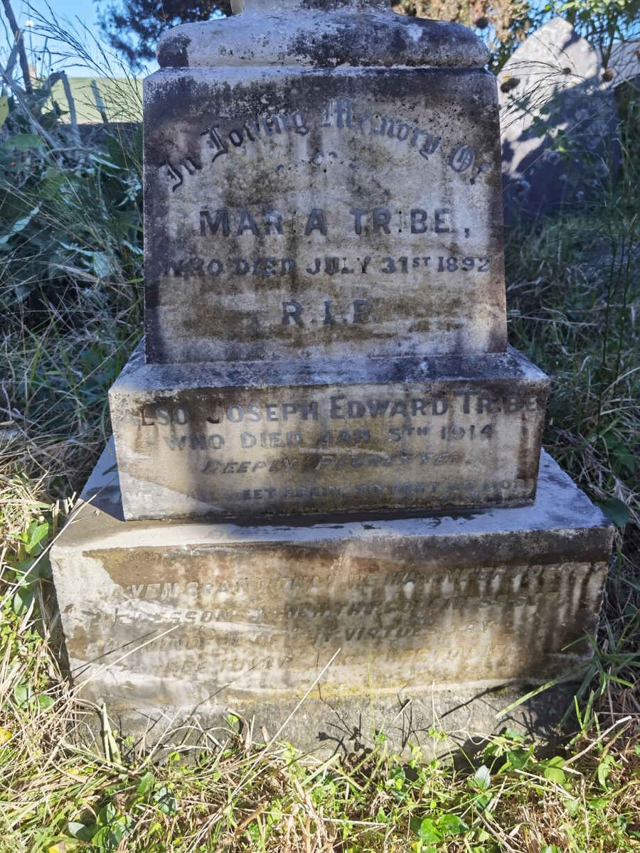 TRIBE Joseph Edward -1914 &amp; Maria -1892