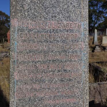 WOOD Frances Elizabeth Cotterell 1829-1908