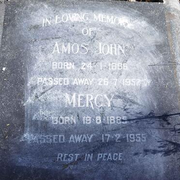 WESSON Amos John 1886-1952 & Mercy 1885-1955