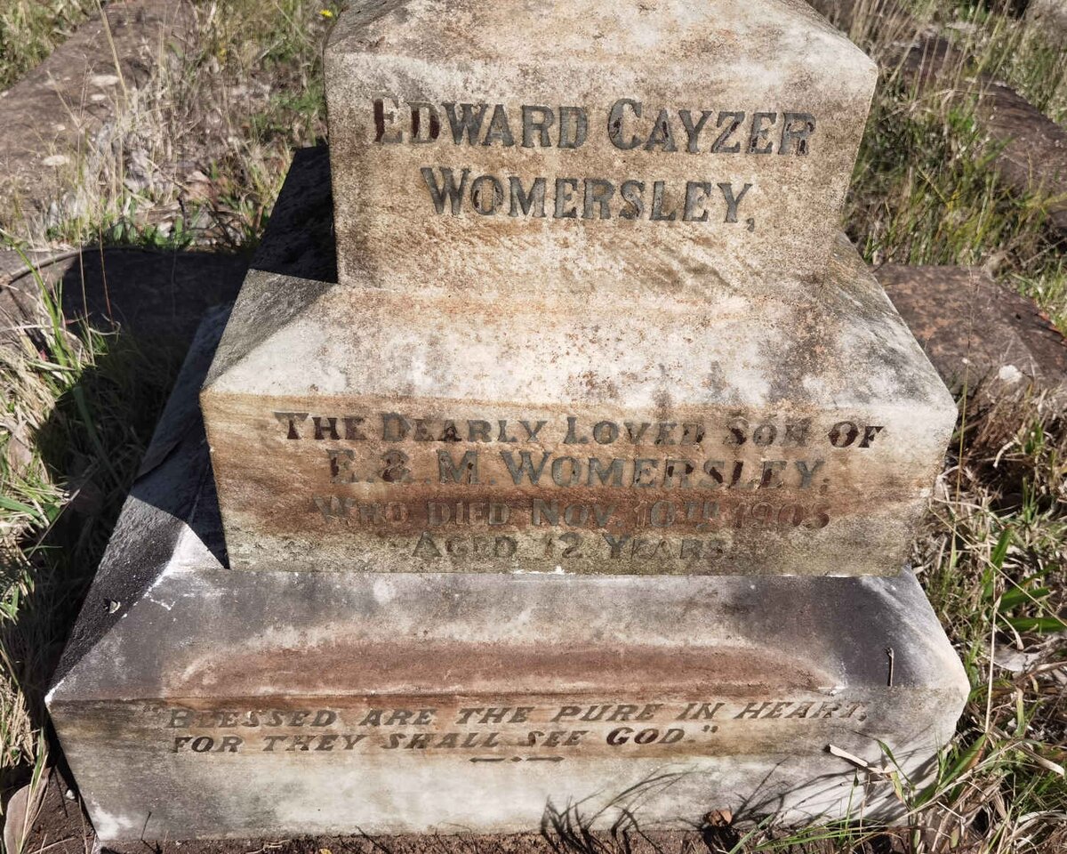 WOMERSLEY Edward Cayzer -1903