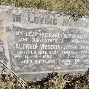 WESSON Alfred -1955 &amp; Rosa -1965