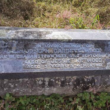 WOOD Joseph Gardett 1833-1892 :: WOOD Jessie Ine