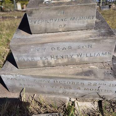 WILLIAMS Charles Henry -1925