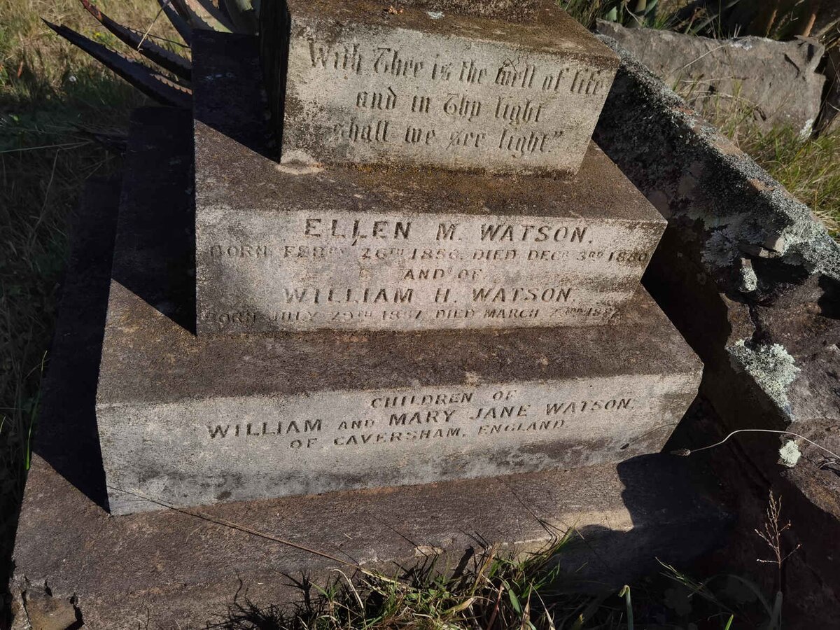 WATSON William H. 1857-1882 :: WATSON Ellen M. 1856-1880