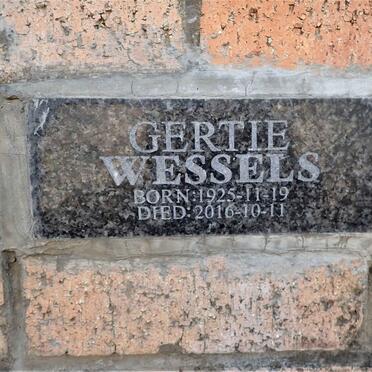 WESSELS Gertie 1925-2016