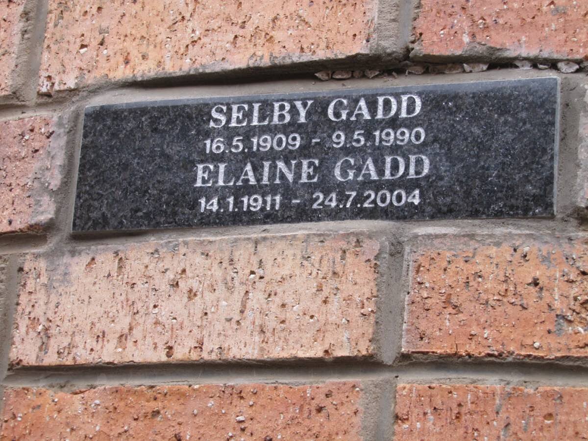 GADD Selby 1909-1990 &amp; Elaine 1911-2004