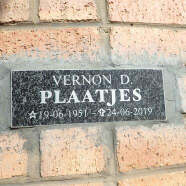 PLAATJES Vernon D. 1951-2019