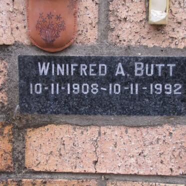 BUTT Winifred A. 1908-1992