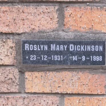 DICKINSON Roslyn Mary 1931-1998