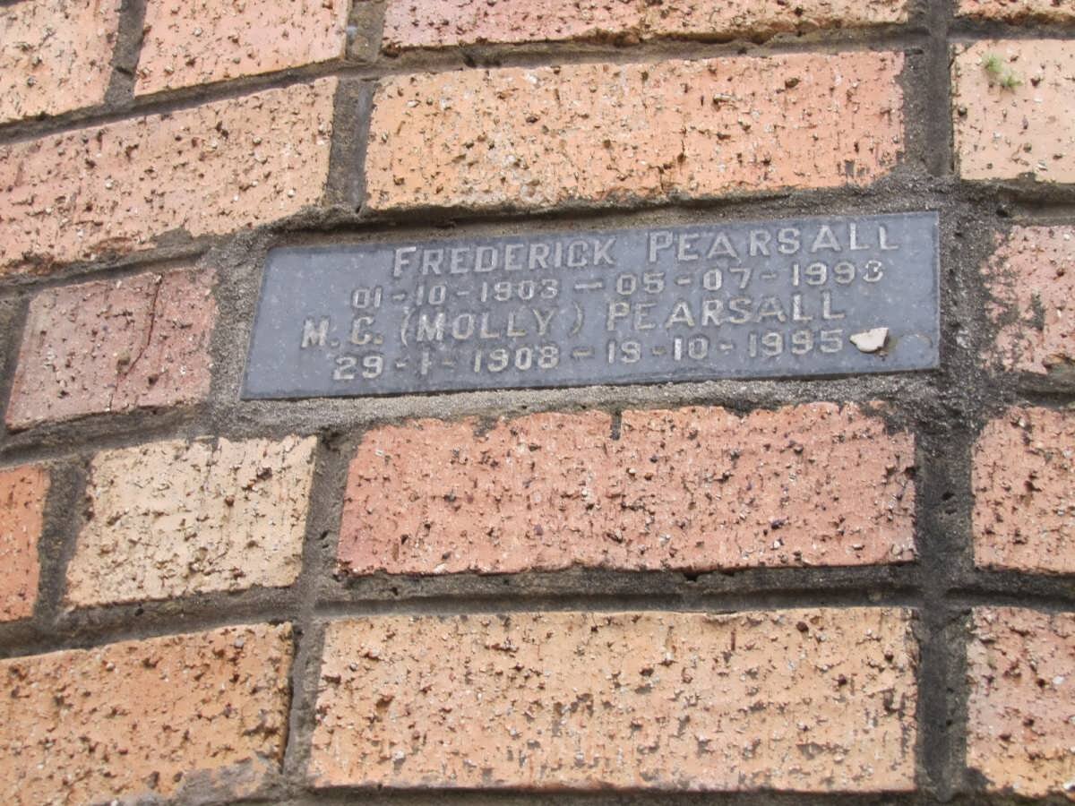 PEARSALL Frederick 1903-1993 &amp; M.C. 1908-1995