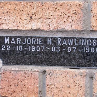 RAWLINGS Marjorie H. 1907-1988