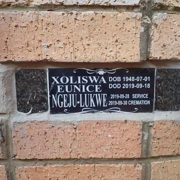 LUKWE Xoliswa Eunice, NGEJU 1948-2019