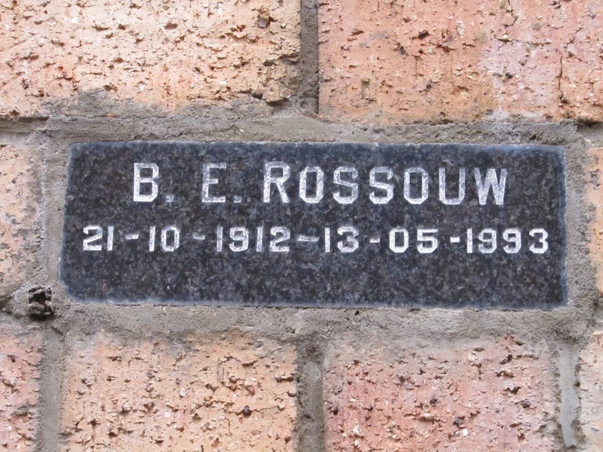 ROSSOUW B.E. 1912-1993