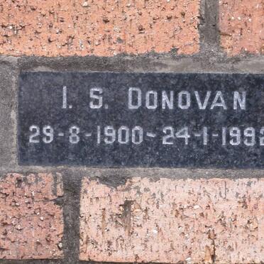 DONOVAN I.S. 1900-1992