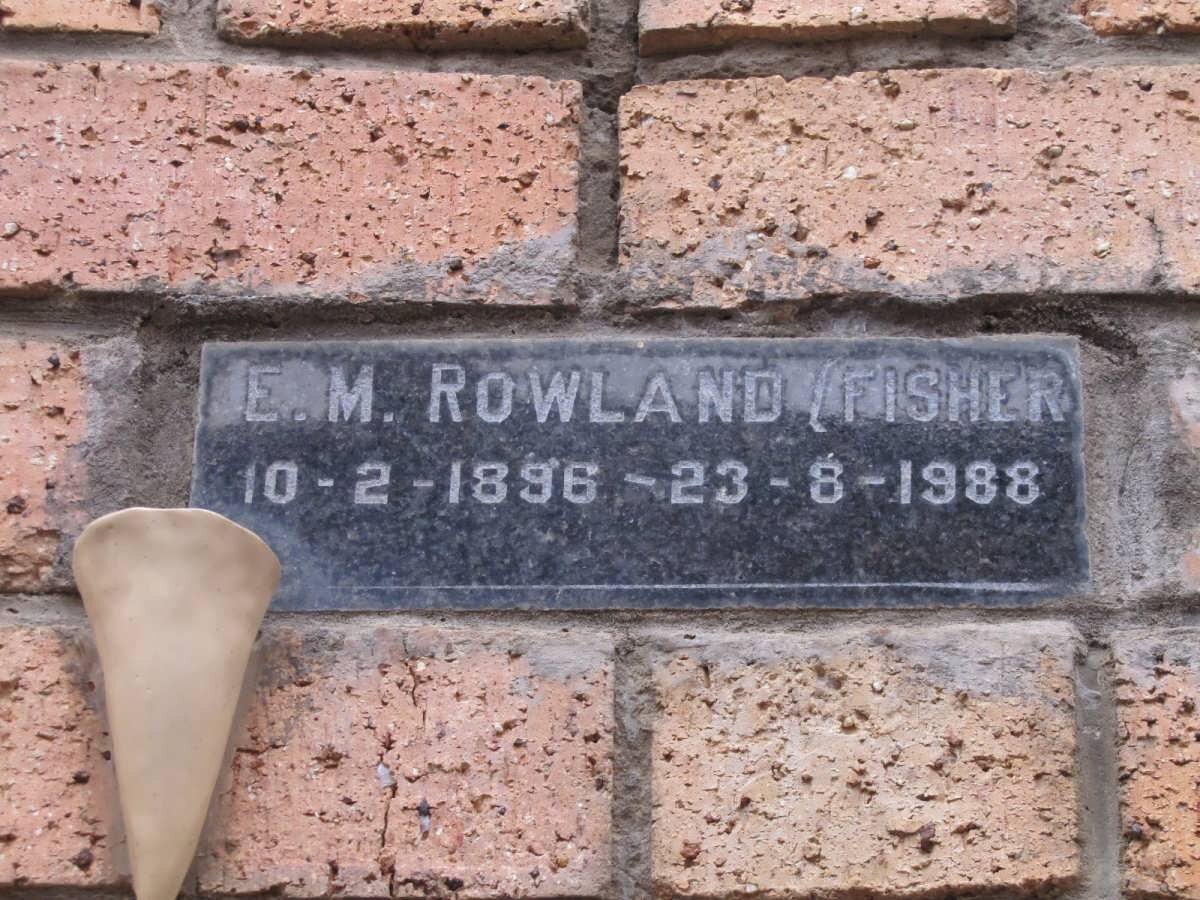 ROWLAND E.M. nee FISHER 1896-1988