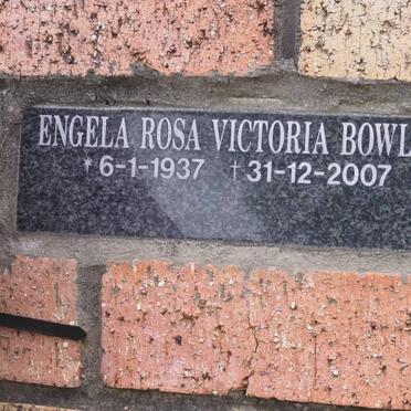 BOWLES Engela Rosa Victoria 1937-2007