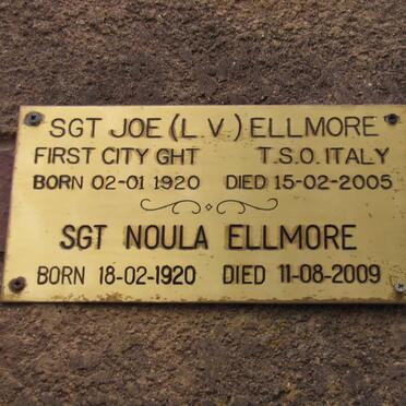 ELLMORE Joe 1920-2005 :: ELLMORE  Noula 1920-2009