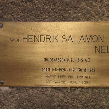 NEL Hendrik Salamon 1926-1982 &amp; Martha Maria Philippina 1925-2010