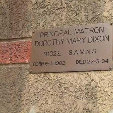 DIXON Dorothy Mary 1902-1994