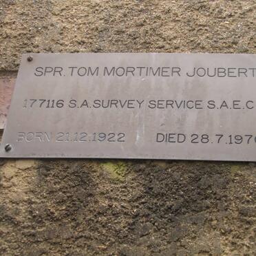JOUBERT Tom Mortimer 1922-1970