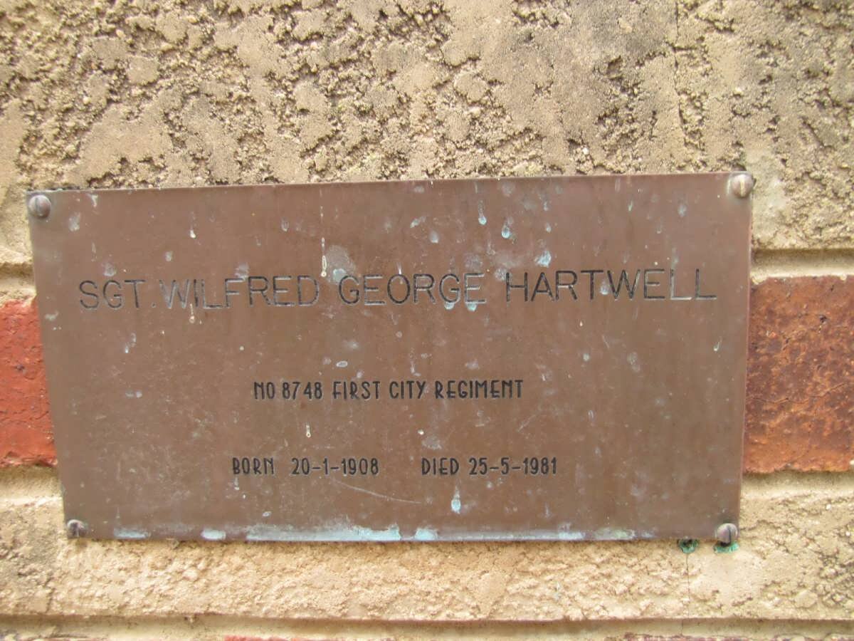 HARTWELL Wilfred George 1908-1981