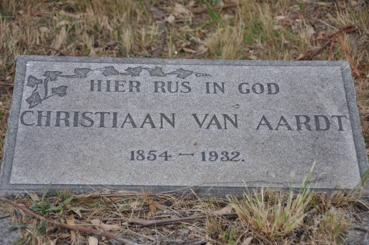 AARDT Christiaan, van 1854-1932