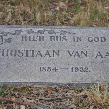 AARDT Christiaan, van 1854-1932