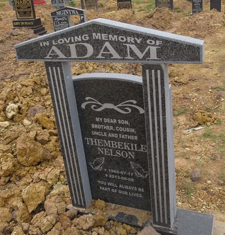 ADAM Thembekile Nelson 1965-2013