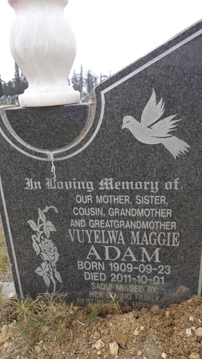 ADAM Vuyelwa Maggie 1909-2011