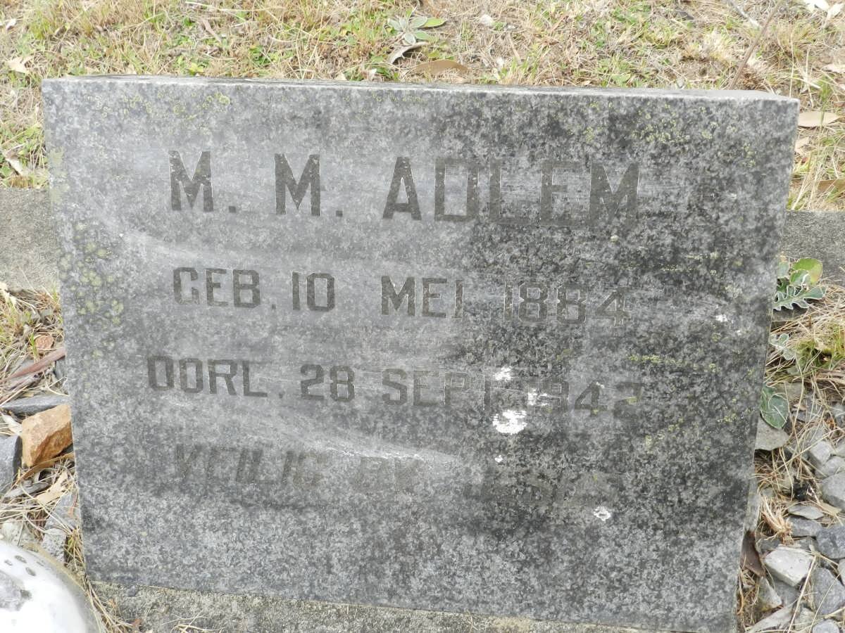 ADLEM M.M. 1884-1942