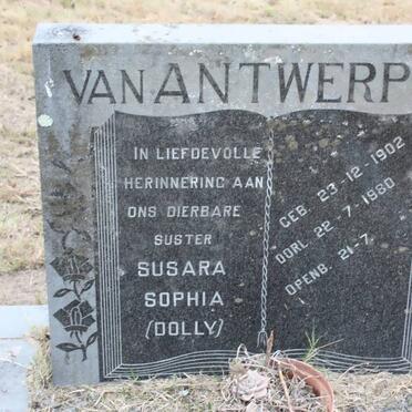 ANTWERPEN Susara Sophia, van 1902-1980