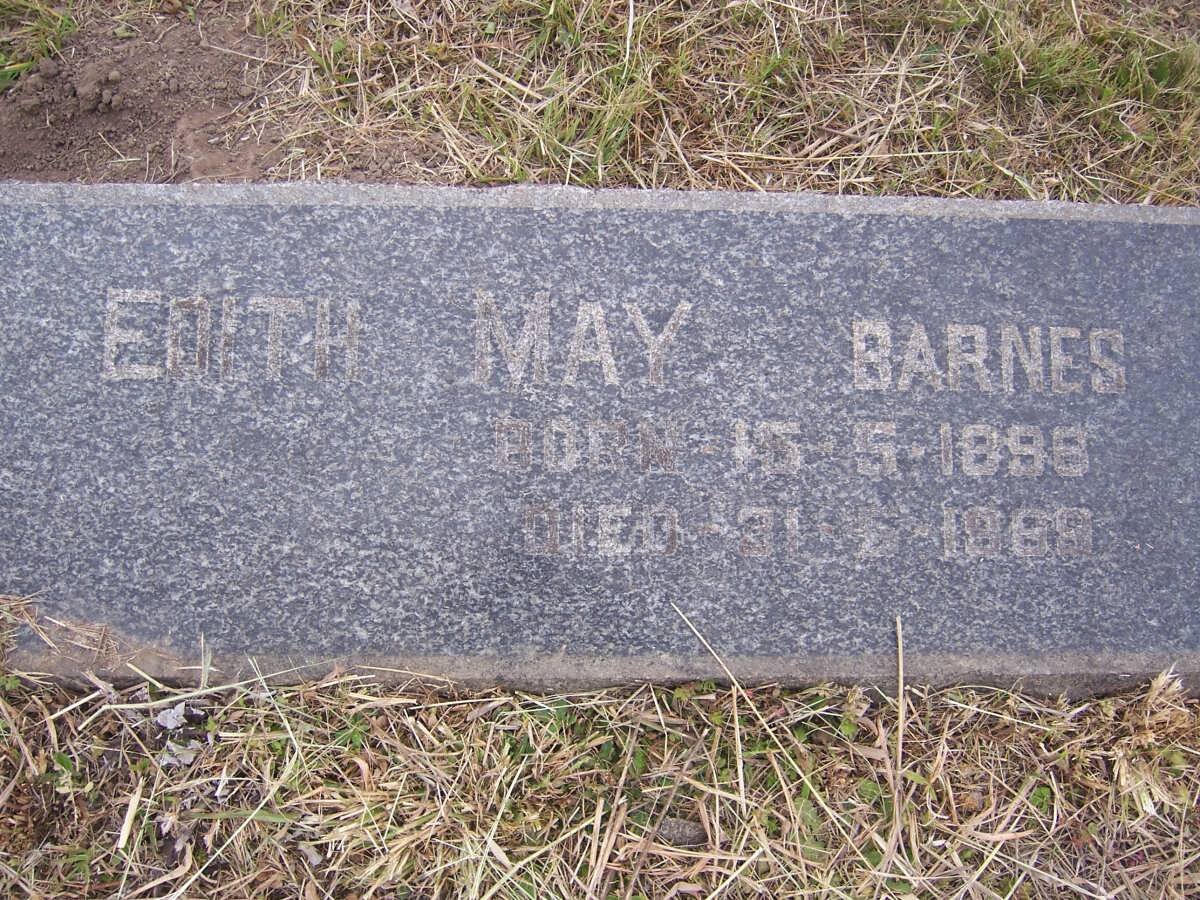 BARNES Edith May 1896-1969