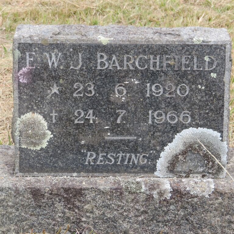 BARCHFIELD E.W.J. 1920-1966