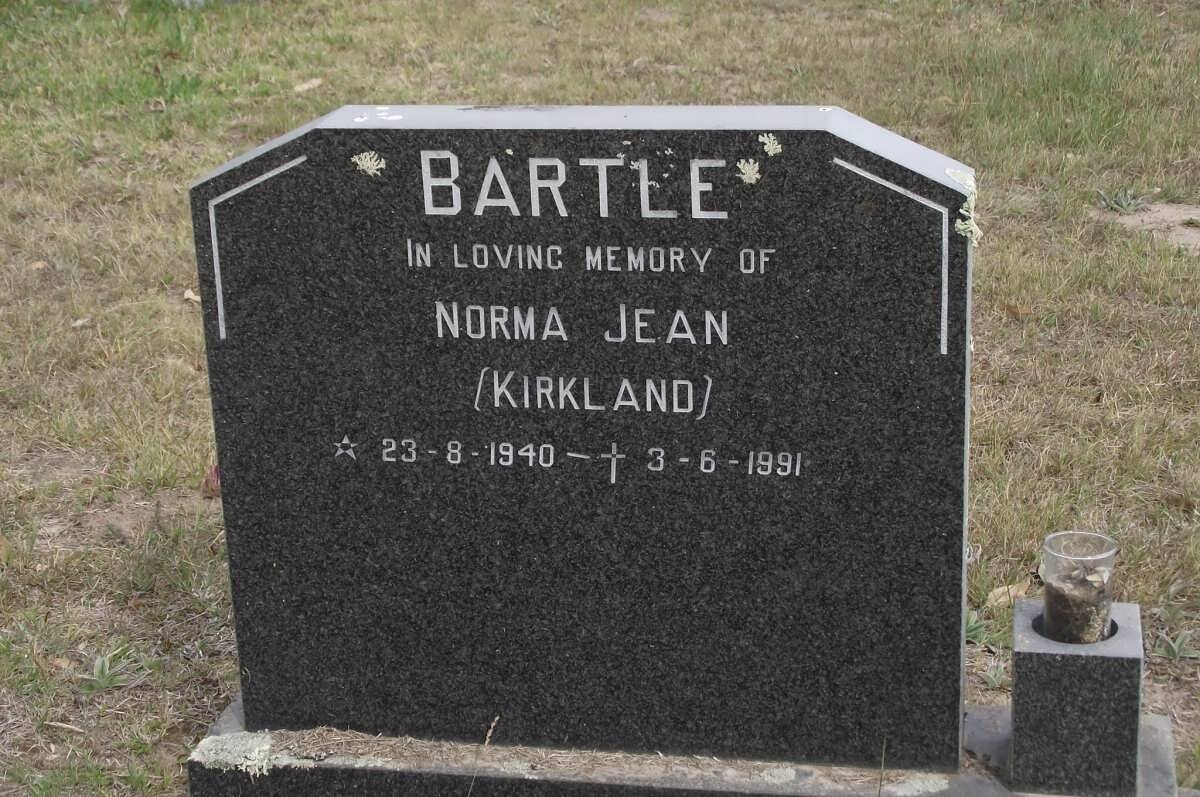 BARTLE Norma Jean nee KIRKLAND 1940-1991
