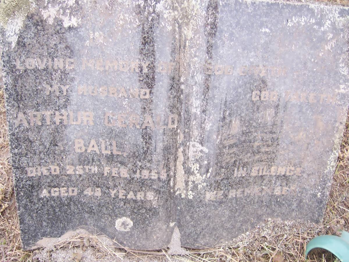 BALL Arthur Gerald -1955